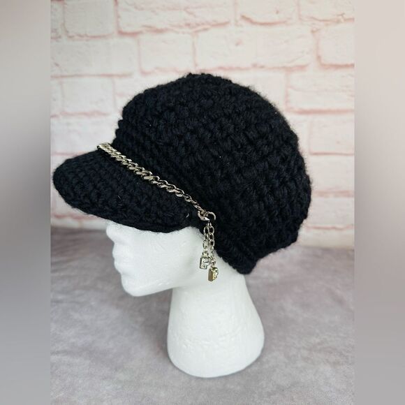 Patricia Pepe New Lana Wool Newsboy Hat Cap - Picture 1 of 7